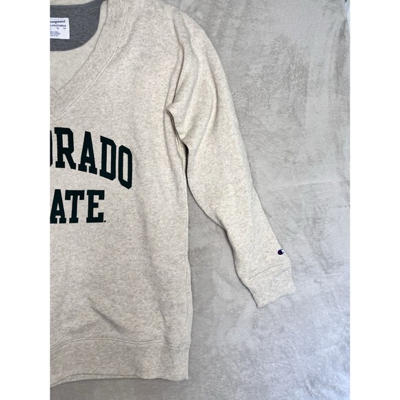 Champion Colorado State University Sweatshirt M CSU Rams College School V-Neck - Picture 2 of 7